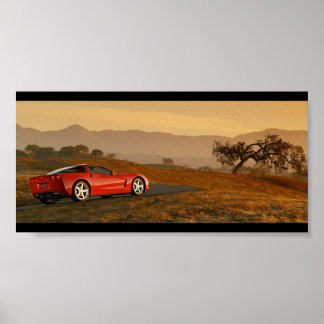 Póster Deserto de Chevrolet Corvette C6