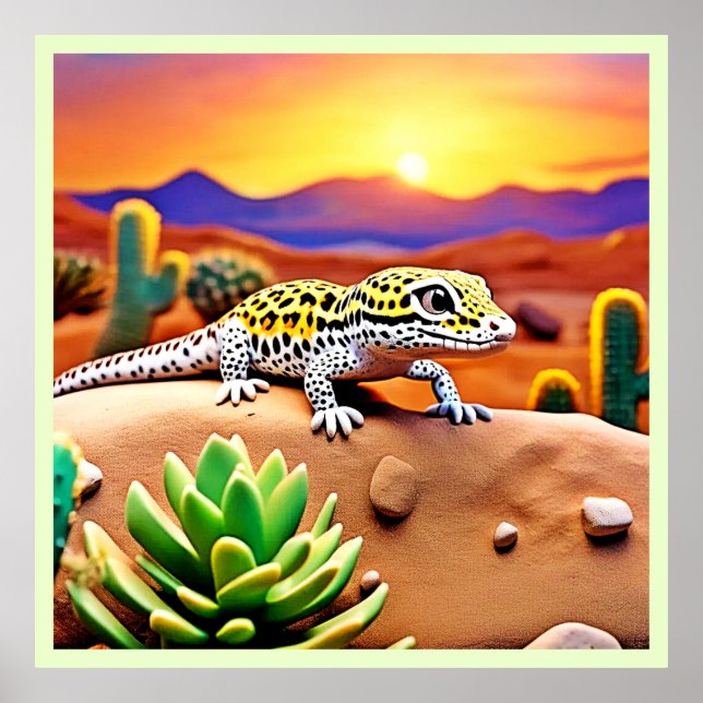 Poster Deserto De Gecko Em Destino (Frente)
