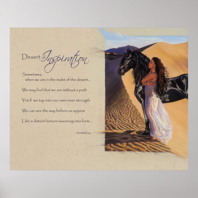 Poster Deserto de Inspiração (Frente)