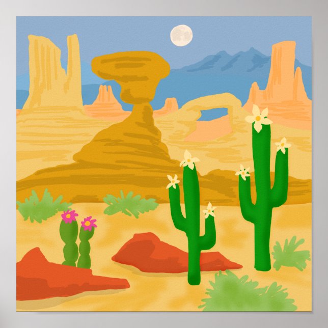 Poster Deserto de Rock (Frente)