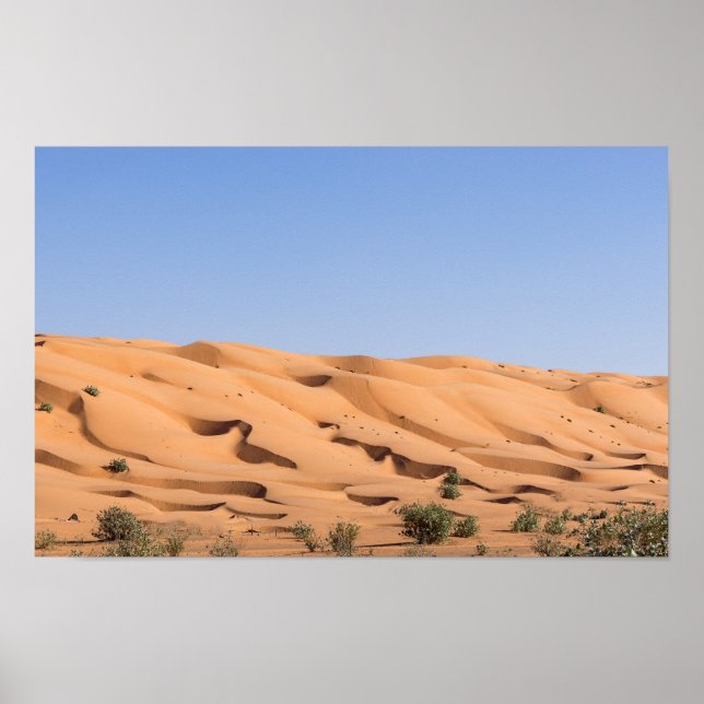 Poster deserto de Wahiba Sands - Omã (Frente)