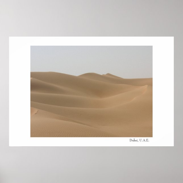 Poster Deserto no Dubai (Frente)