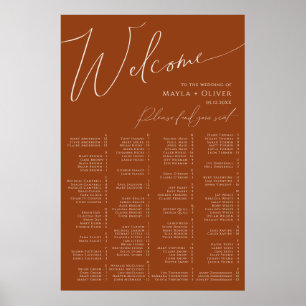 Poster Deserto Whimsic Terracotta Sentado Alfabético
