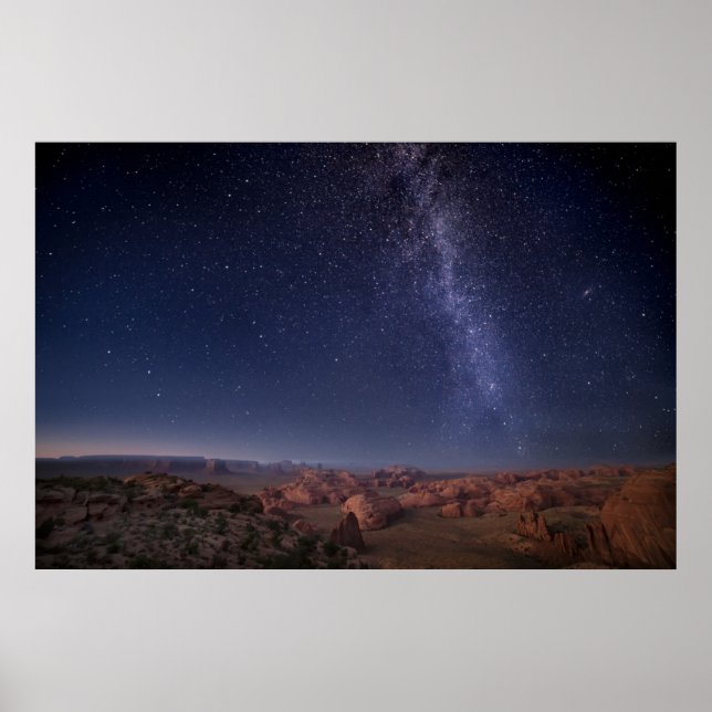 Poster Desertos | Arizona do Vale do Monumento de Kayenta (Frente)