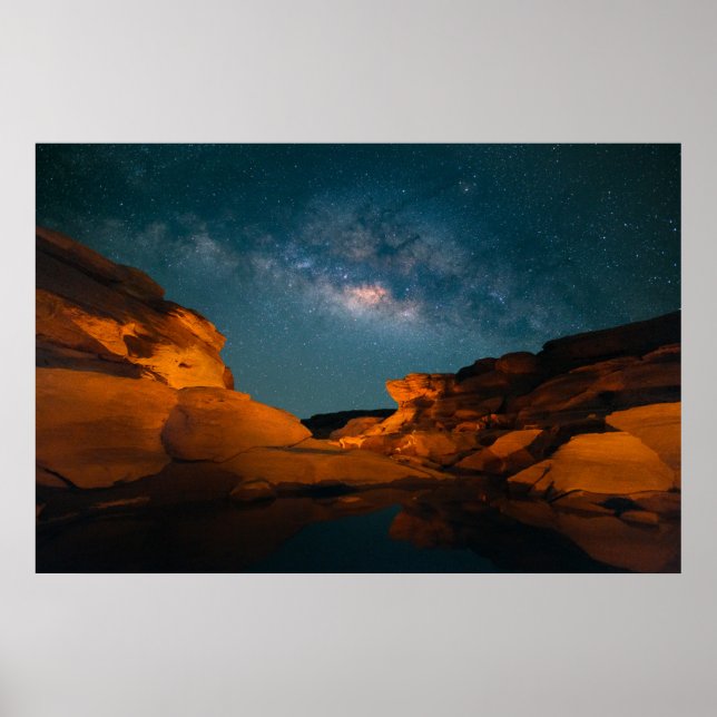 Poster Desertos | Sam Pan Bok Night Time Tailândia (Frente)