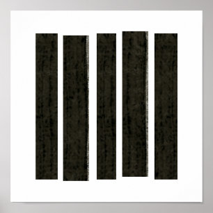 Poster "Desespero Fragmentado" abstrato moderno por Fran 