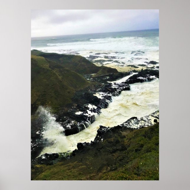 Poster Desfiladeiro de Cook, Cape Perpetua, Costa de Oreg (Frente)