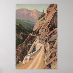 Poster Desfiladeiro de Uncompahgre e milhão estradas de