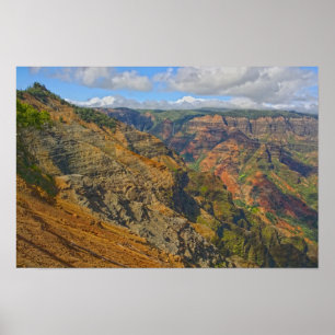 Poster Desfiladeiro de Waimea, Kauai, Havaí