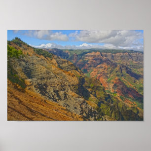 Poster Desfiladeiro de Waimea, Kauai, Havaí