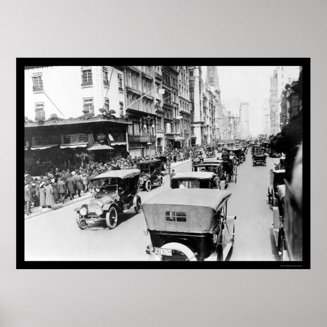 Póster Desfile automático de páscoa no Nova Iorque 1920 (Frente)