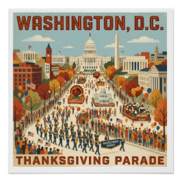 Póster Desfile de Ação de Graças de Washington, D.C.