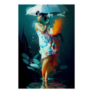 Póster Desfile de Chuva - Ken Gage Art