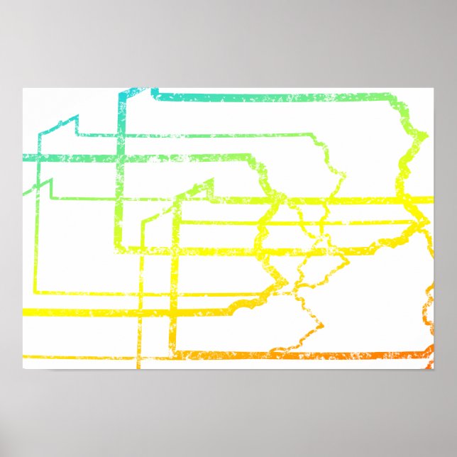 Póster desfoque da pennania (Frente)