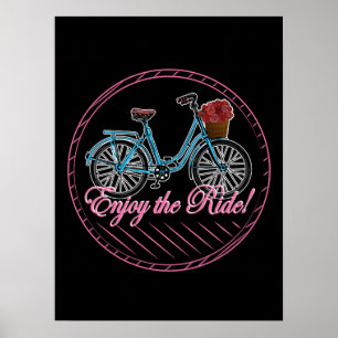 Poster Desfrute Da Bicicleta De Corte