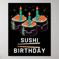 Desfrute Sushi Aniversário Para Presentes Homens M