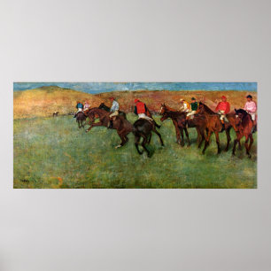 Poster Desgaseifique, corrida de cavalos antes do começo