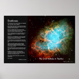 Póster Desiderata - A Nebulosa do Caranguejo em Taurus