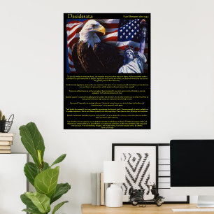 Póster Desiderata Bald Eagle 3Posters