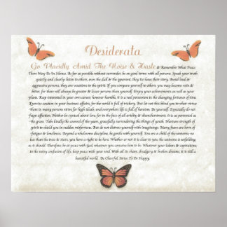 Poster DESIDERATA Cheerful Daisies