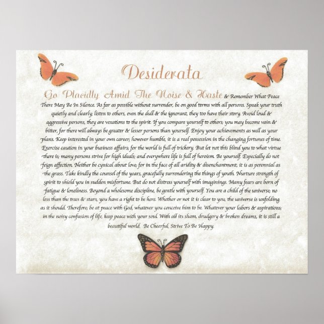 Poster DESIDERATA Cheerful Daisies (Frente)