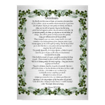Desiderata "coisas desejadas" prosa fundo irlandês