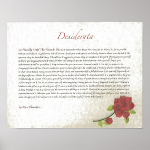 Póster DESIDERATA de Rosie