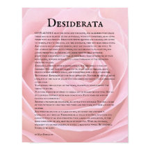 Desiderata do Desabrochar da Rosa Rosa Poema