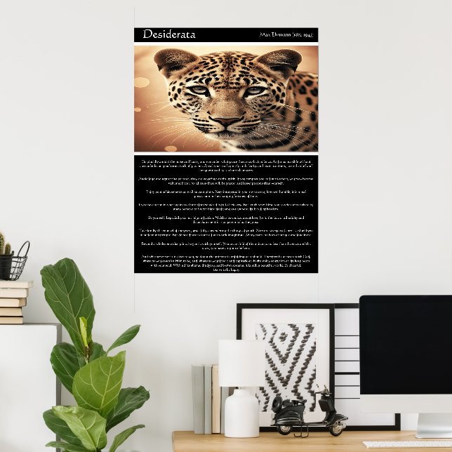Poster Desiderata: Gaze of the Wild (Escritório em casa)