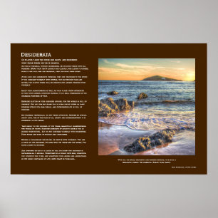 Póster Desiderata - Ilha Burgh de Bantham ao Sol