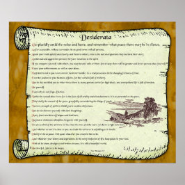 Póster Desiderata ~ Inspiração do Eterno