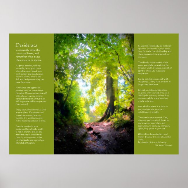 Póster Desiderata - O Último Aumento (Frente)