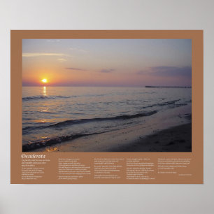 Poster Desiderata - Ondas de Praia Sunset