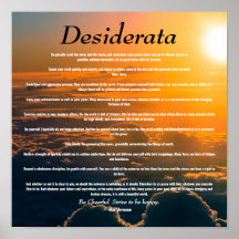 Desiderata, Poema Inspirador sobre a Vida