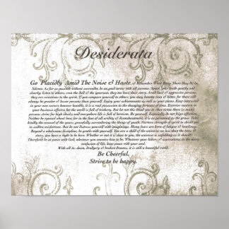 Póster DESIDERATA Vampire Watermark Design