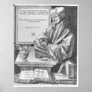 Poster Desiderius Erasmus de Rotterdam, 1526