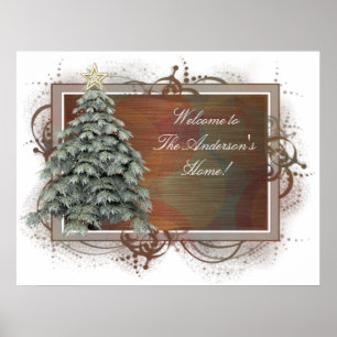 Póster Design 1 da árvore de Natal - impressão/poster