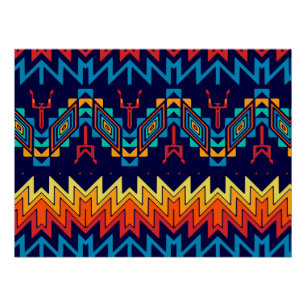 Póster Design abstrato de design tribal