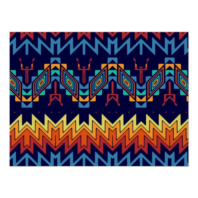 Póster Design abstrato de design tribal (Frente)