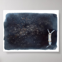 Design abstrato de lebres aquáticas engraçadas