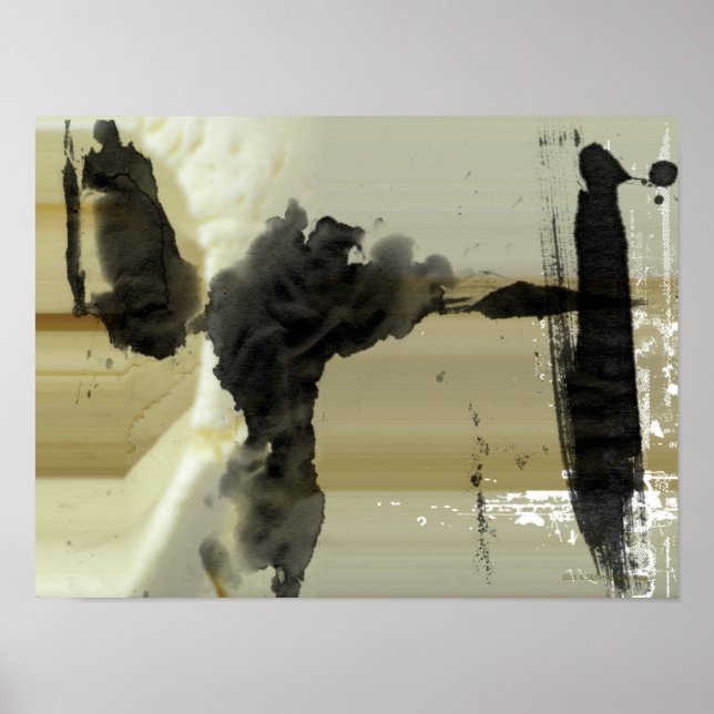 Póster Design abstrato e faixas (Frente)