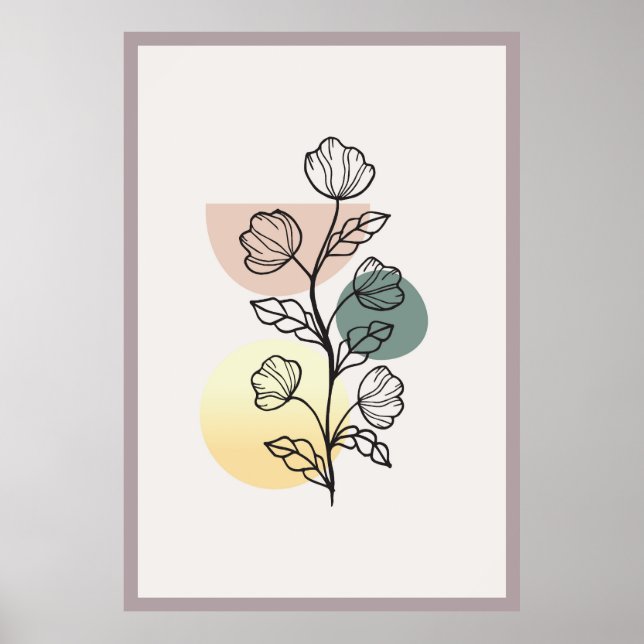 Poster Design abstrato moderno  (Frente)