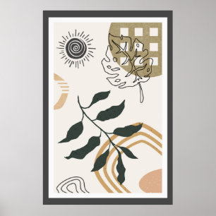 Poster design abstrato moderno
