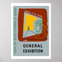 Poster Design Americano Mostra Boston