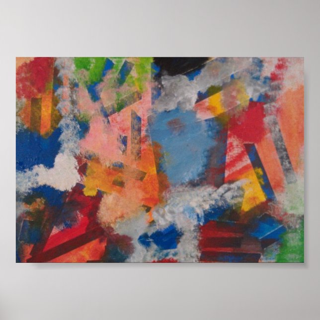 Poster Design Artístico Autista Abstrato (Frente)