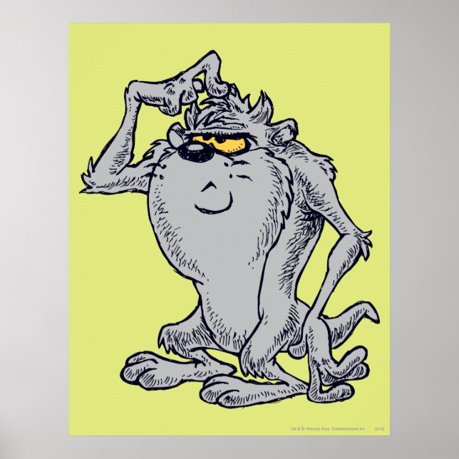 Póster DESIGN artístico de pensamento TAZ™ (Frente)