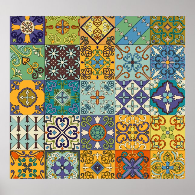 Poster Design Azulejo de Talavera Português (Frente)