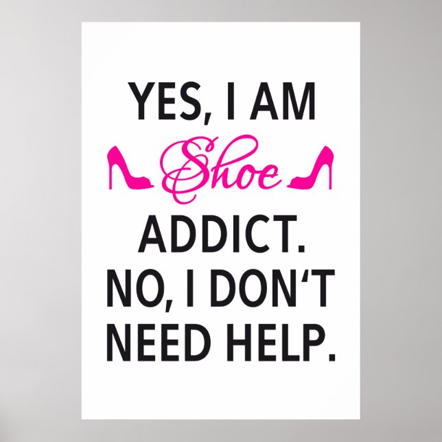 Poster design, Calçado viciado (Frente)