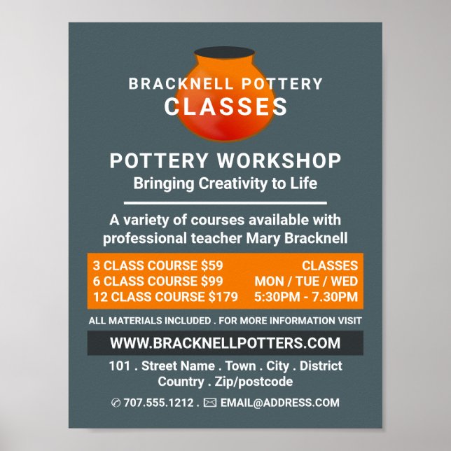 Poster Design, Classes de Potência,  de Pote anterior (Frente)