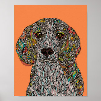 Poster Design Colorido de Cães | Melhor Canvas animal